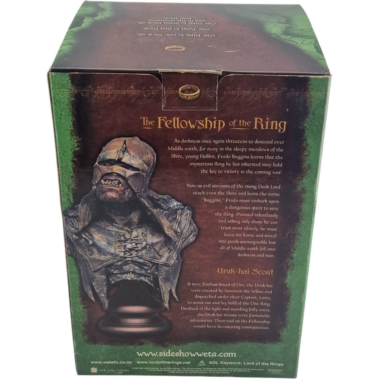 Seigneur des Anneaux Buste Resine Uruk-Hai Scout Sideshow Weta 1/4