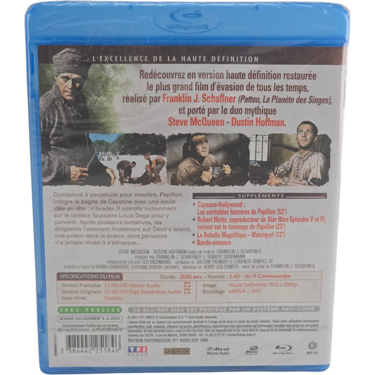 Papillon (1973) – Blu-ray – Zone B