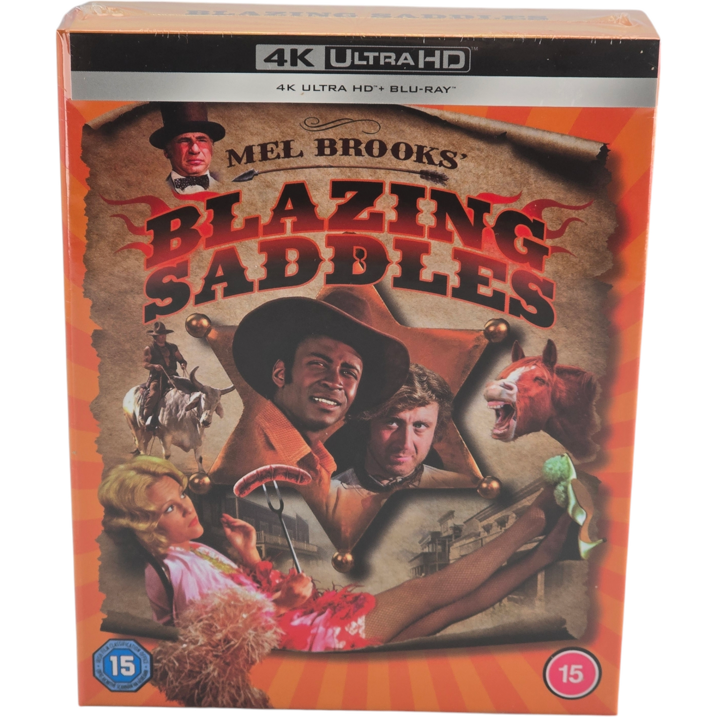 Blazing Saddles 4K Ultra HD + Blu-ray Steelbook Collector Mel Brooks zone B
