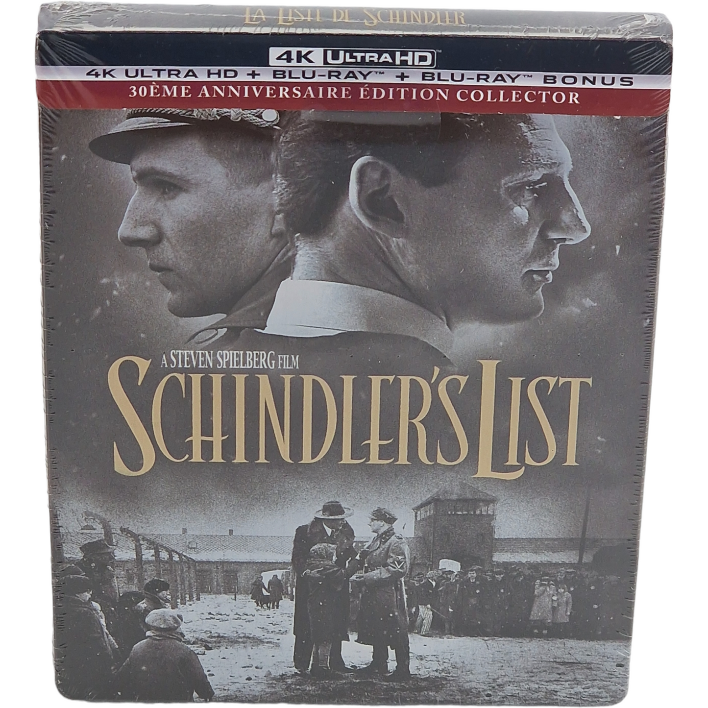 La liste de Schindler 4K Ultra HD + Blu-ray SteelBook Édition 30e Spielberg B