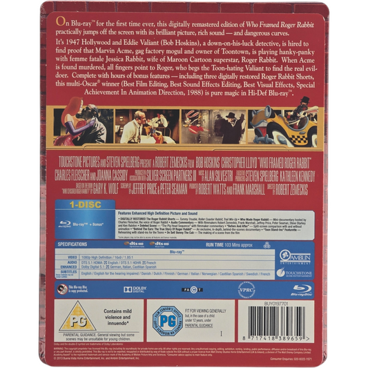 Qui veut la peau de Roger Rabbit - SteelBook Blu-ray Zavvi 25e anniversaire UK