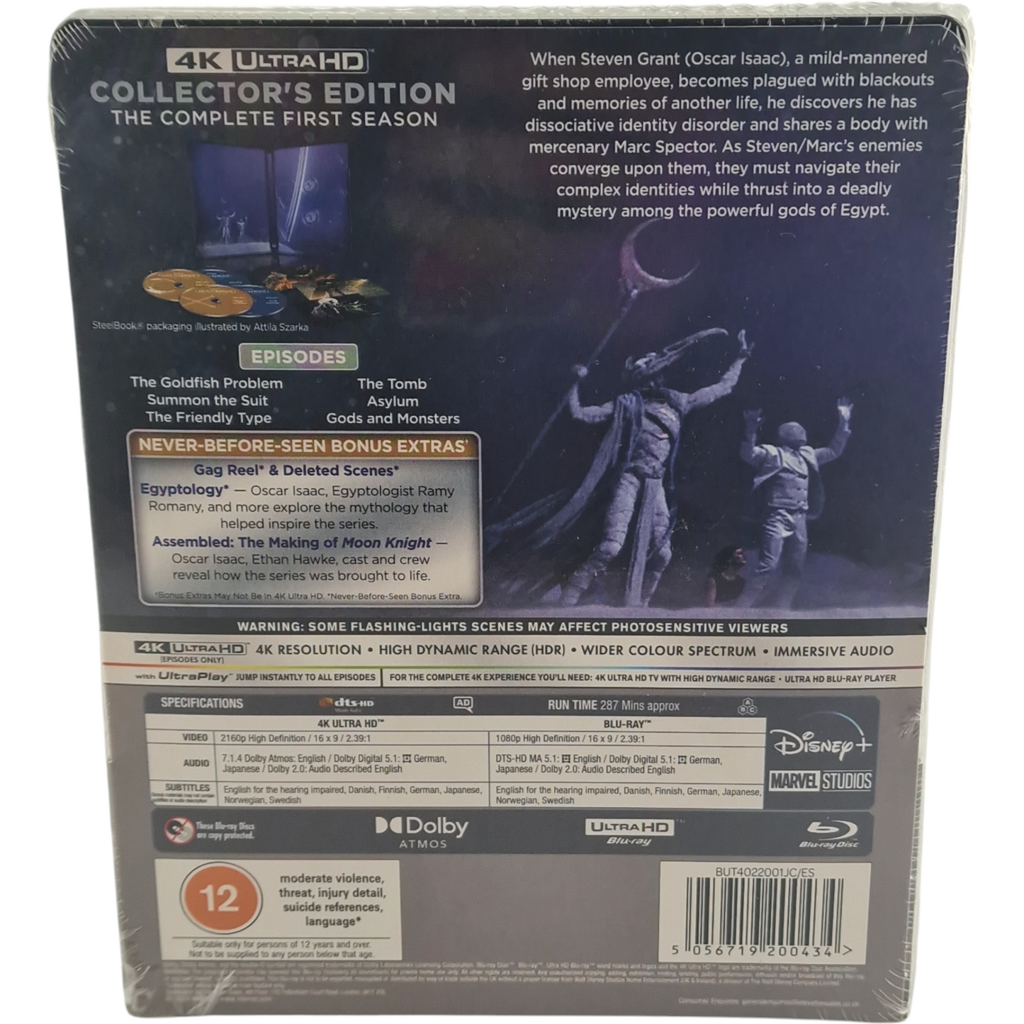 Moon Knight : Saison 1 Complètes SteelBook 4K Ultra HD + Blu-ray Disney Region B