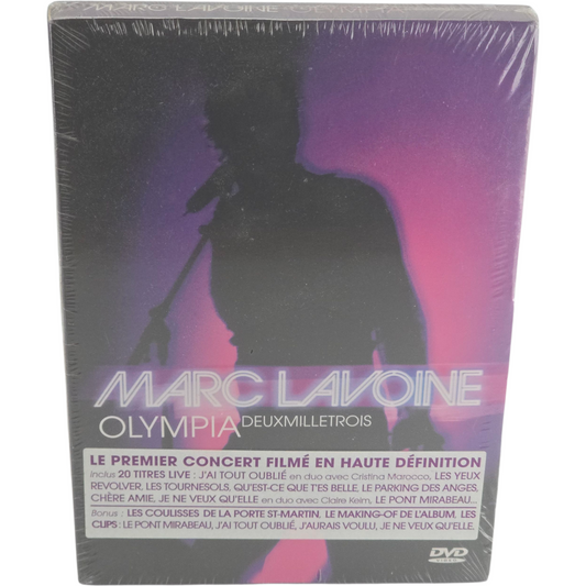 Marc Lavoine Olympia 2003 Édition DVD Live Region B