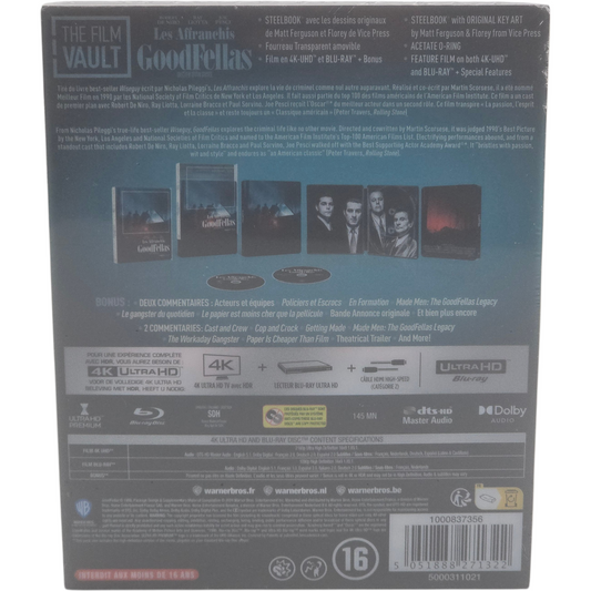 GoodFellas - Les Affranchis - SteelBook 4K UHD + Blu-ray The Film Vault France