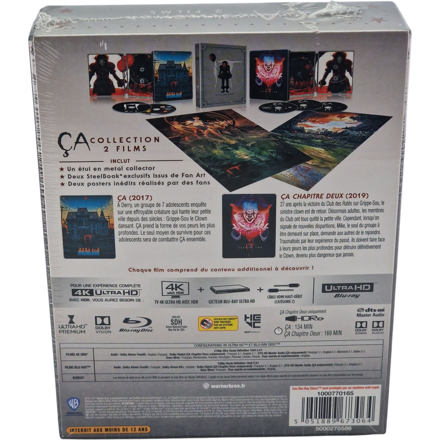 It : Chapters One & Two Ça: Chapitres 1 et 2 SteelBook 4K Ultra HD + Blu-ray B