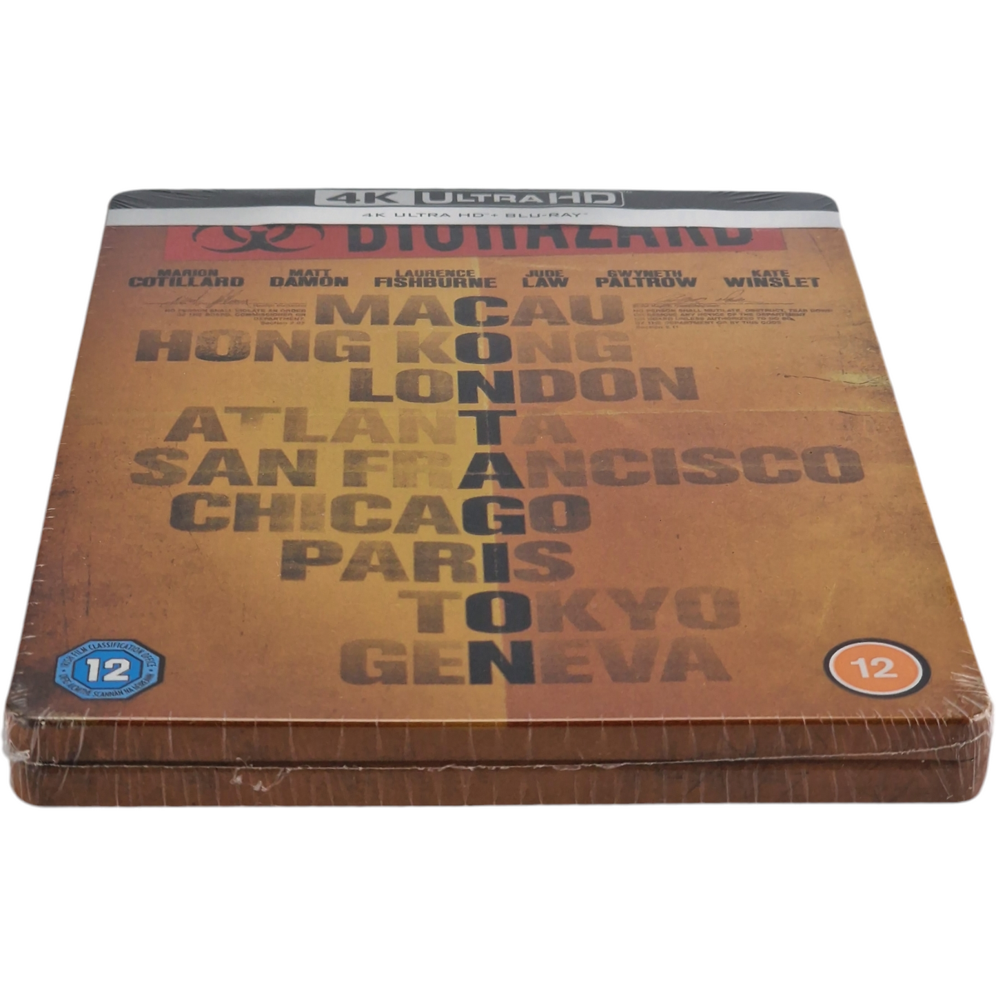 Contagion 4K Ultra HD + Blu-ray SteelBook Marion Cotillard,Matt Damon Libre Zone