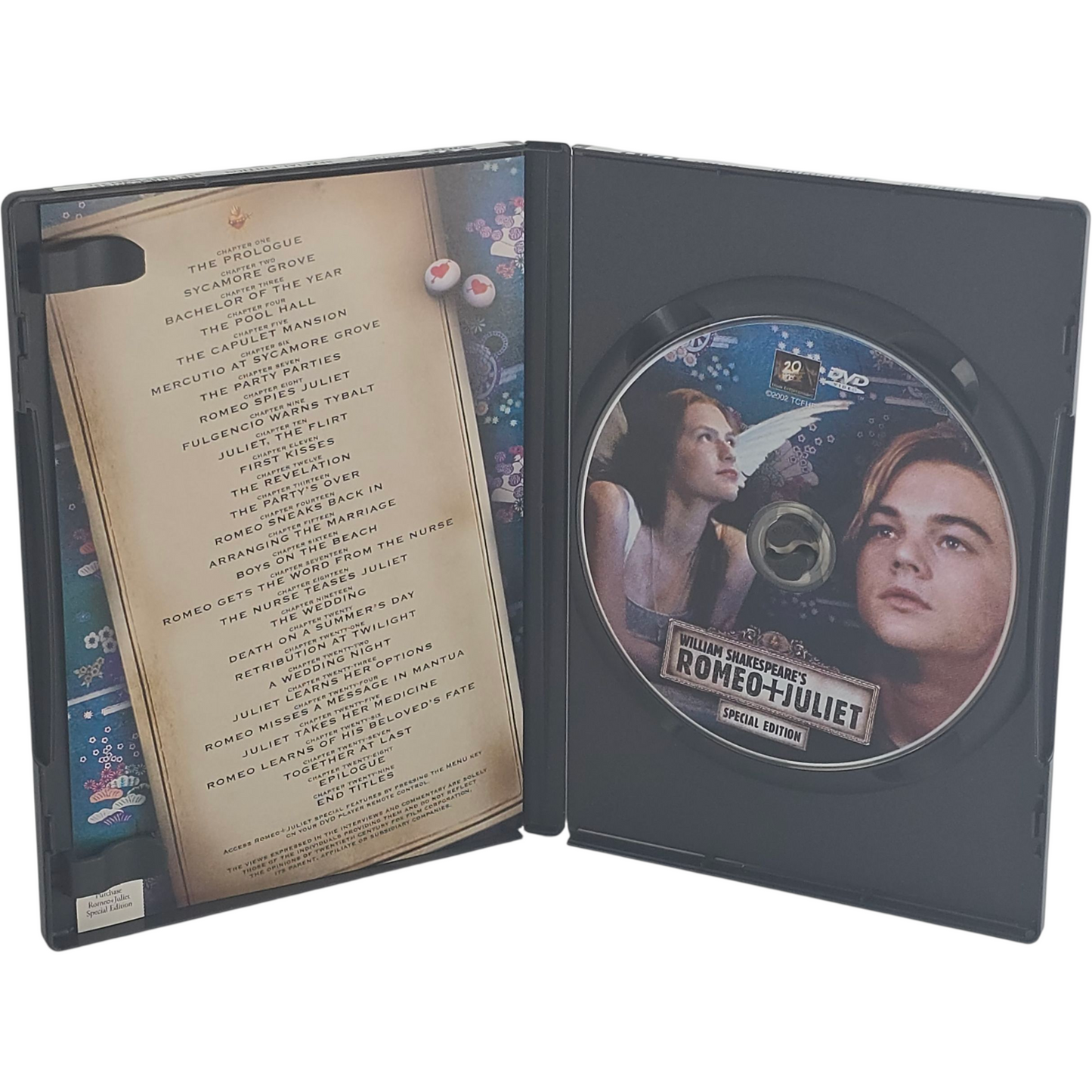 Romeo + Juliet DVD Leonardo DiCaprio, Claire Danes Zone 1 US Import