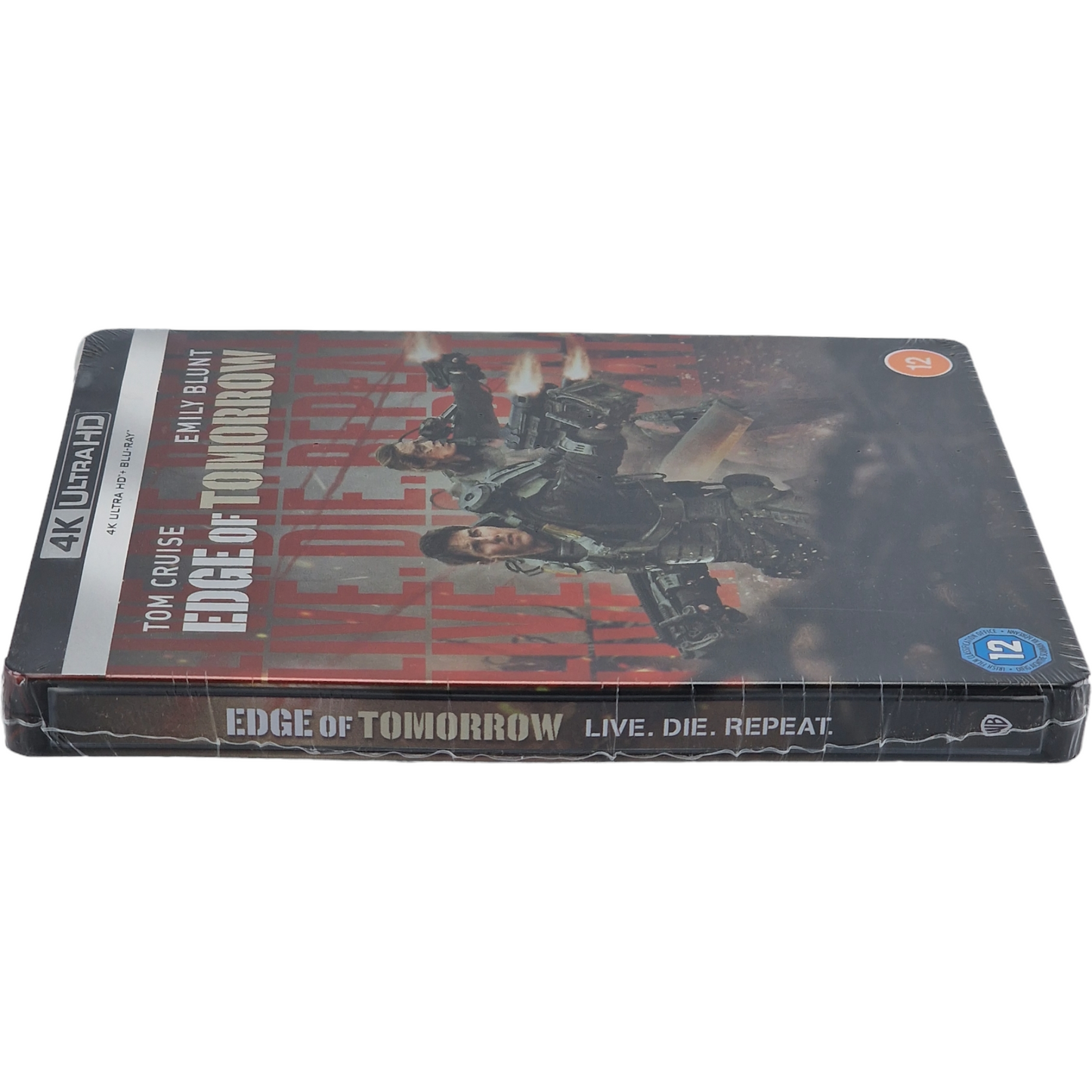 Edge of Tomorrow 4K Ultra HD + Blu-ray SteelBook Live. Die. Repeat.Tom Cruise B