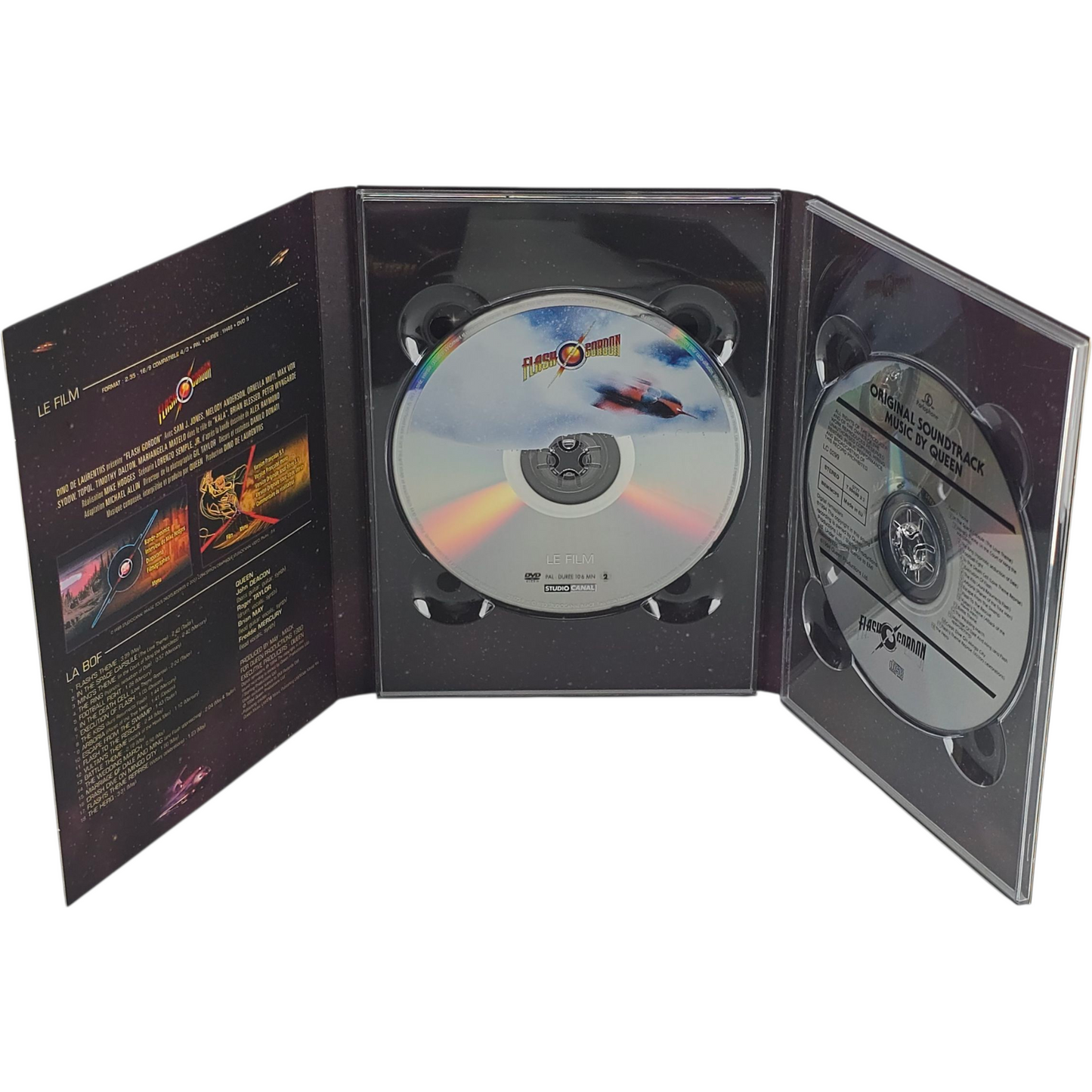 Flash Gordon DVD + CD   Sam J. Jones, Melody Anderson Zone 2