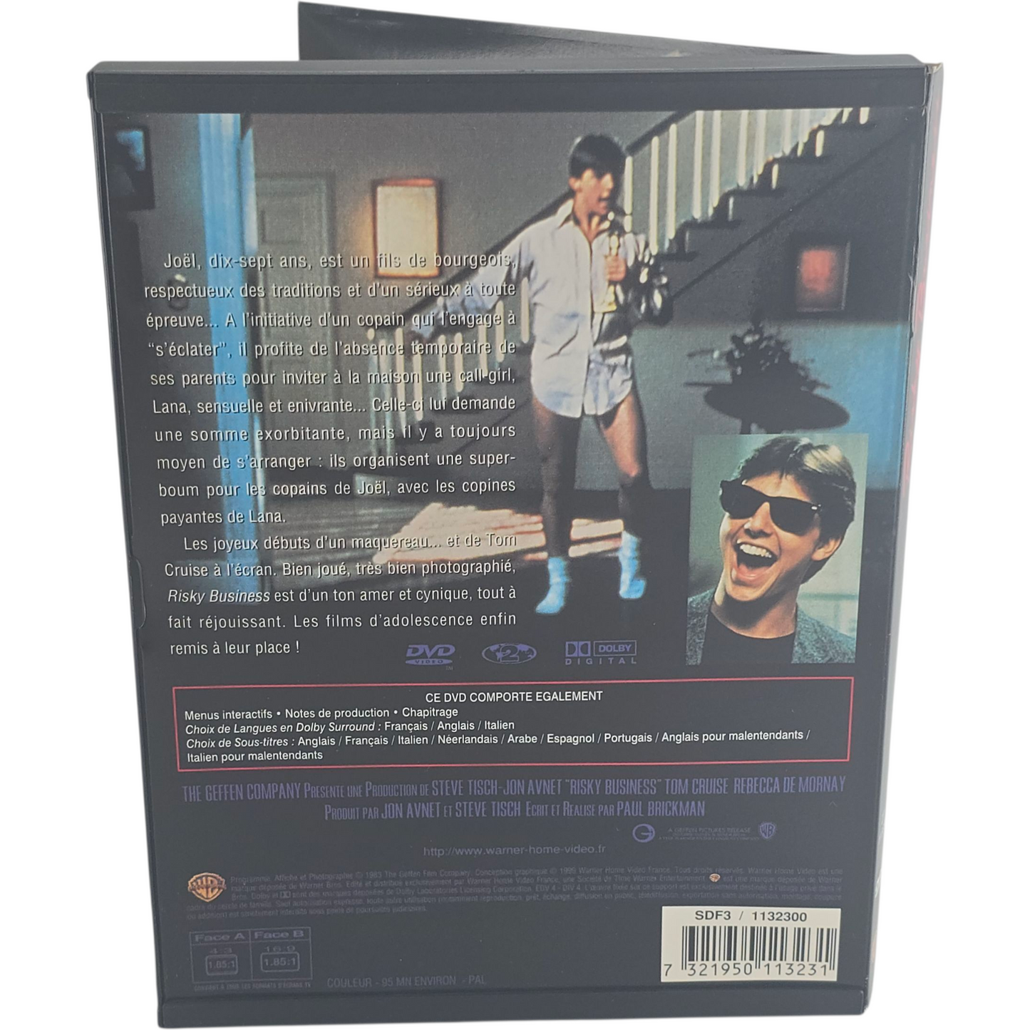 Risky Business DVD Snap Case Tom Cruise Zone 1 US Import