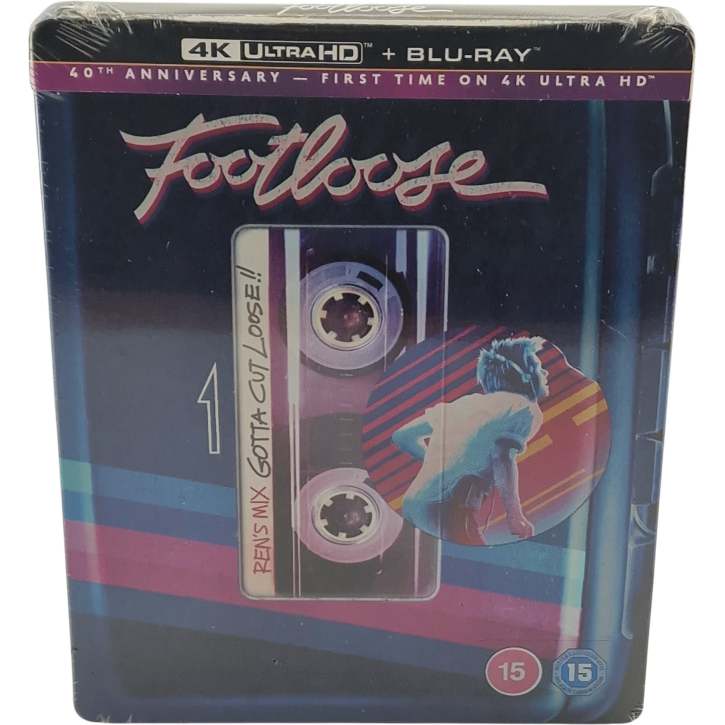 Footloose 1984 SteelBook 4K Ultra HD + Blu-ray Kevin Bacon 2024 Zone B
