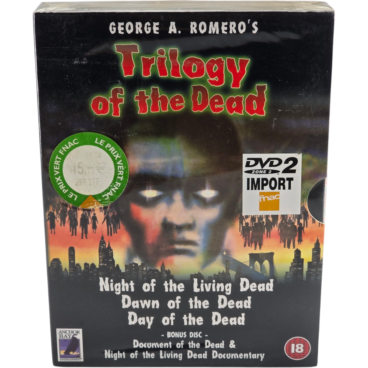 Trilogy of the Dead George A. Romero's DVD 4 Movies Zone 2