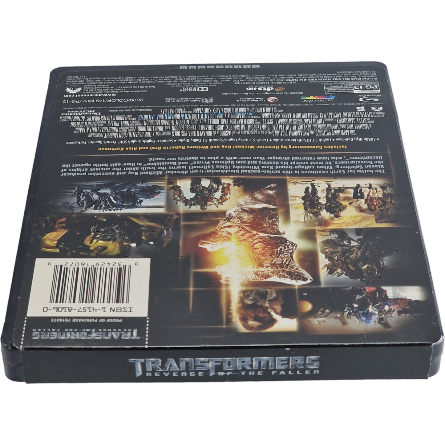 Transformers: Revenge of the Fallen Blu-ray SteelBook Best Buy Exclusive Zone A