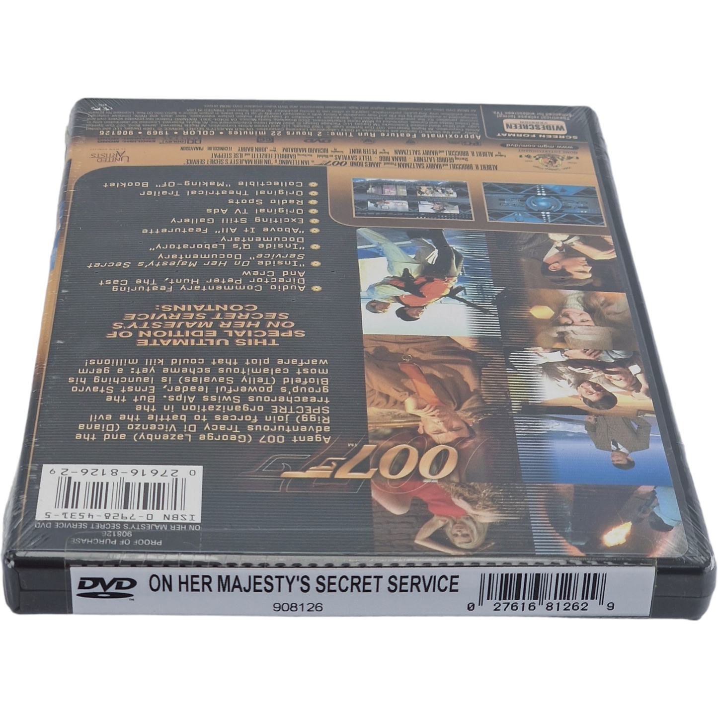 On Her Majesty's Secret Service DVD 1969 James Bond 2000 Zone 1
