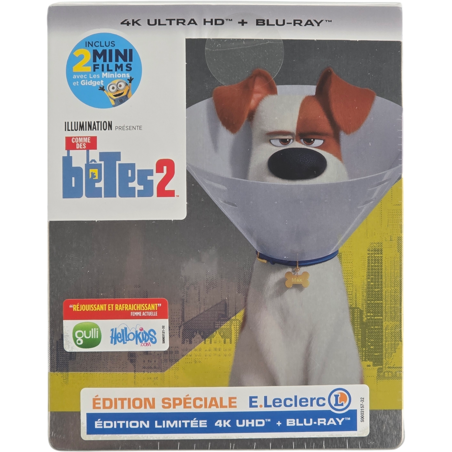 The Secret Life of Pets 2 SteelBook 4K Ultra HD + Blu-ray édition limitée Zone B