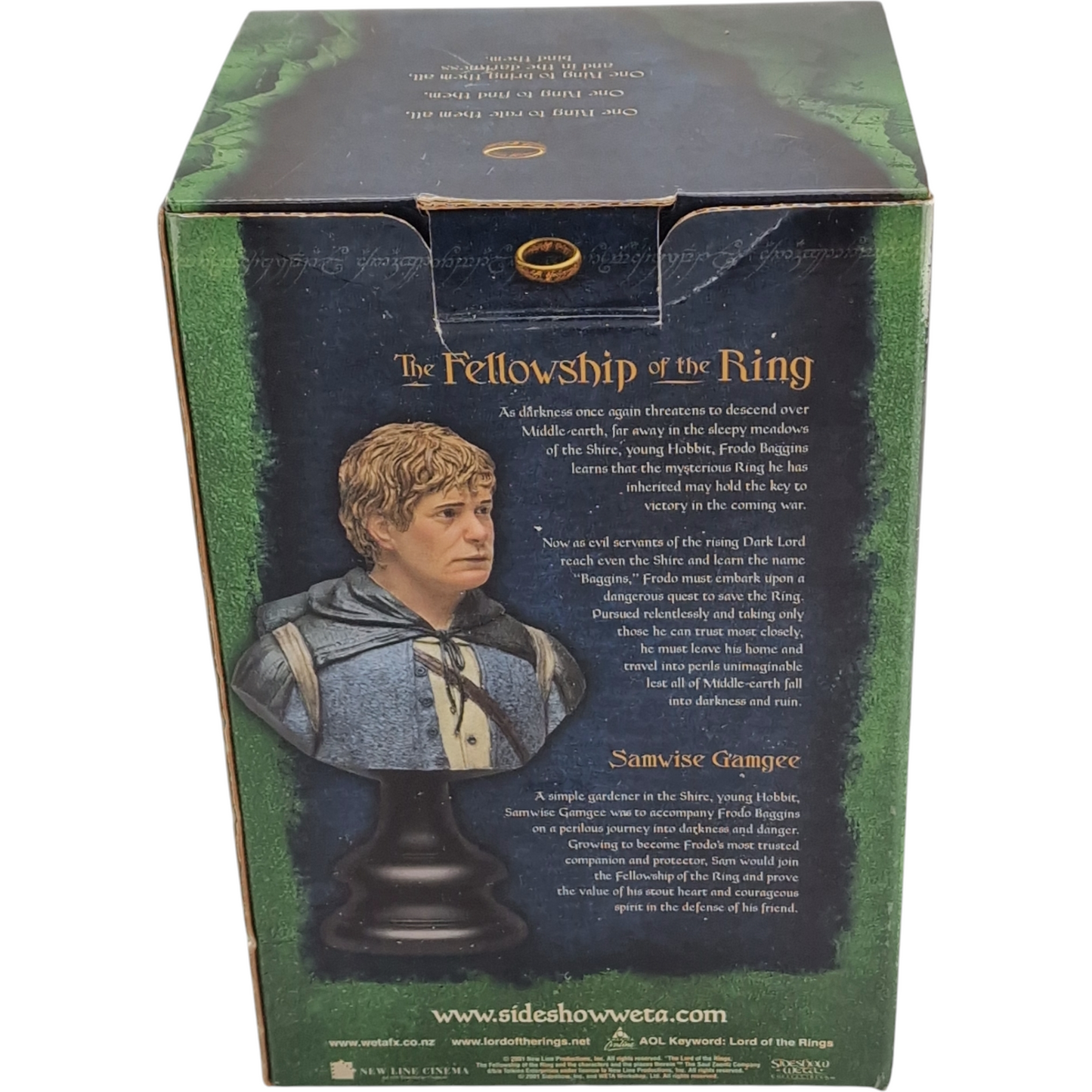 Seigneur des Anneaux Buste Resine Samwise Gamgee Sideshow Weta  Polystone 1/4