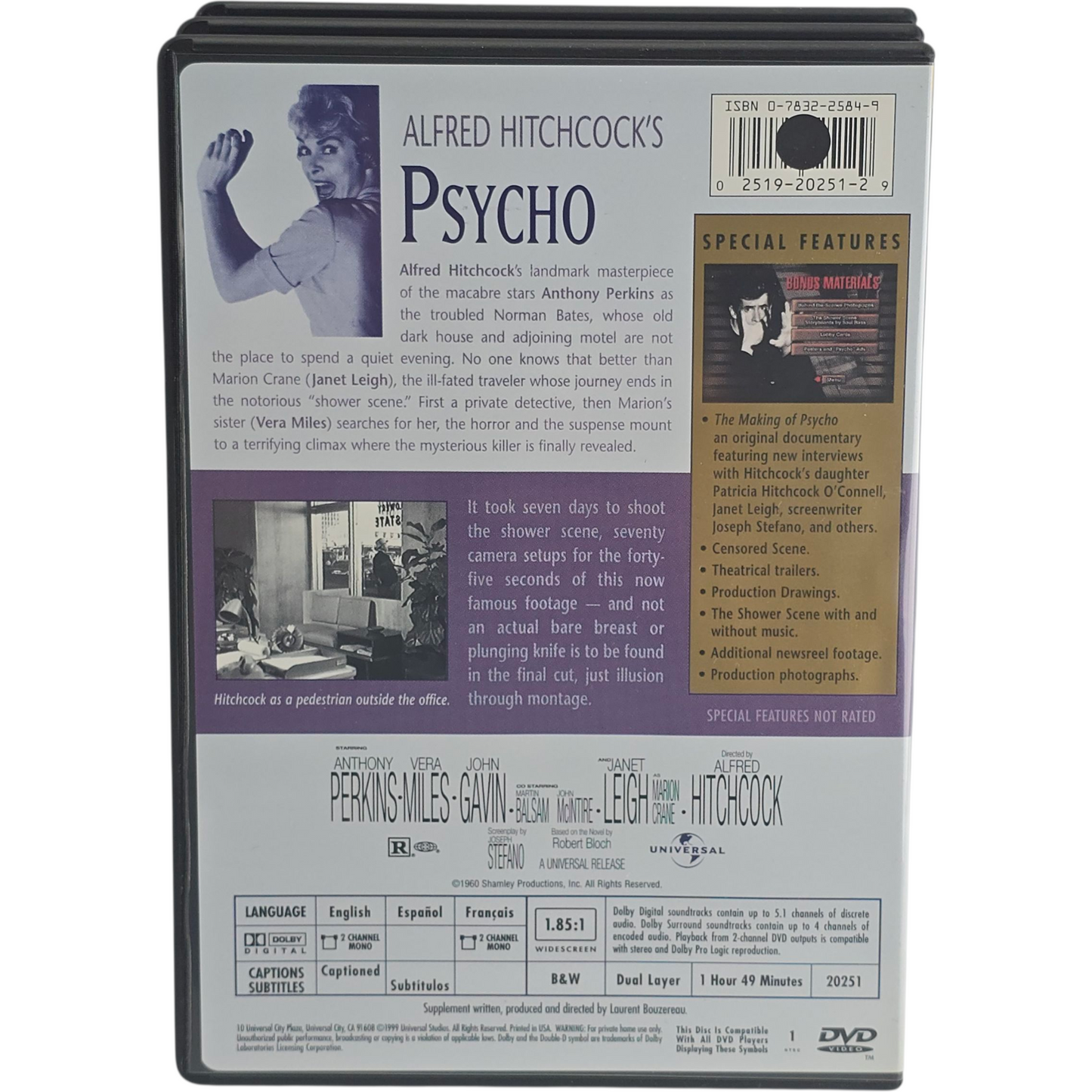 Alfred Hitchcock Collection: Best of Volume 1 DVD 9 Films Zone 1 US Import