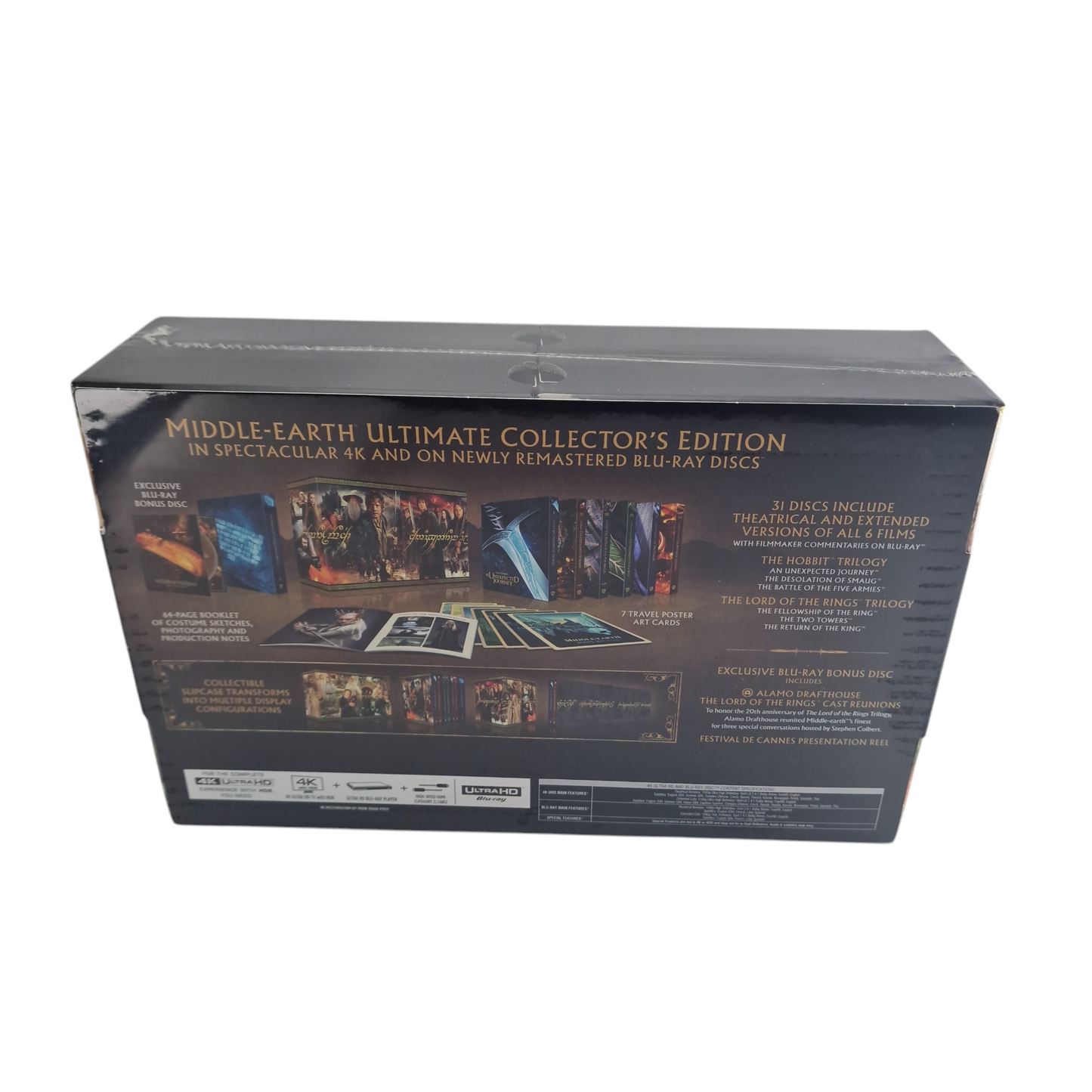 Middle-Earth:The Ultimate Collector's Set 4K Ultra HD +Blu-ray 31 Disques Zone B