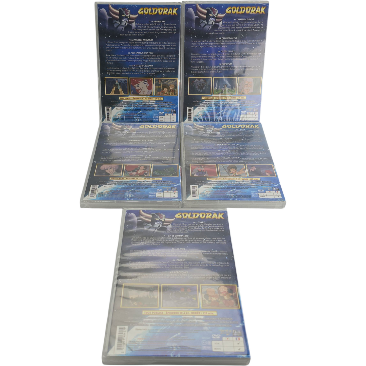 Goldorak 5 DVD  Box 3 (Épisodes 55 à 74) 1975   Actarus, Alcor, Vénusia  Zone B