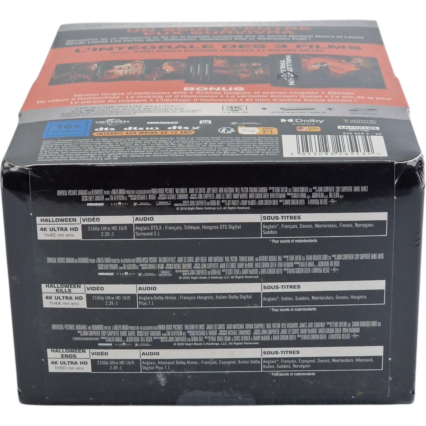 Halloween La Trilogie 4K Ultra HD+Blu-ray : Steelbook Édition Collector Libre