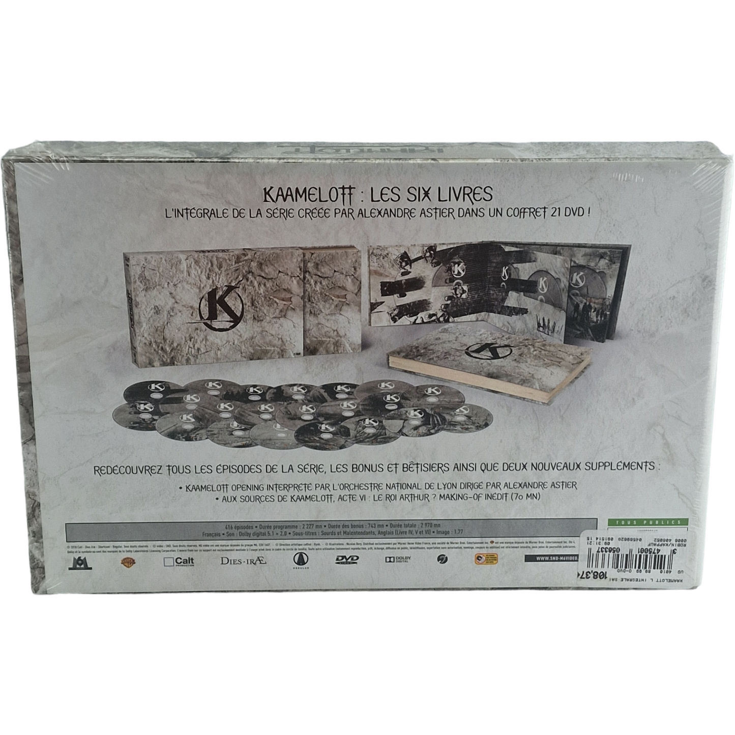 Kaamelott - Les six livres DVD Coffret Saisons 1-6 DigiBook 2018 Zone B