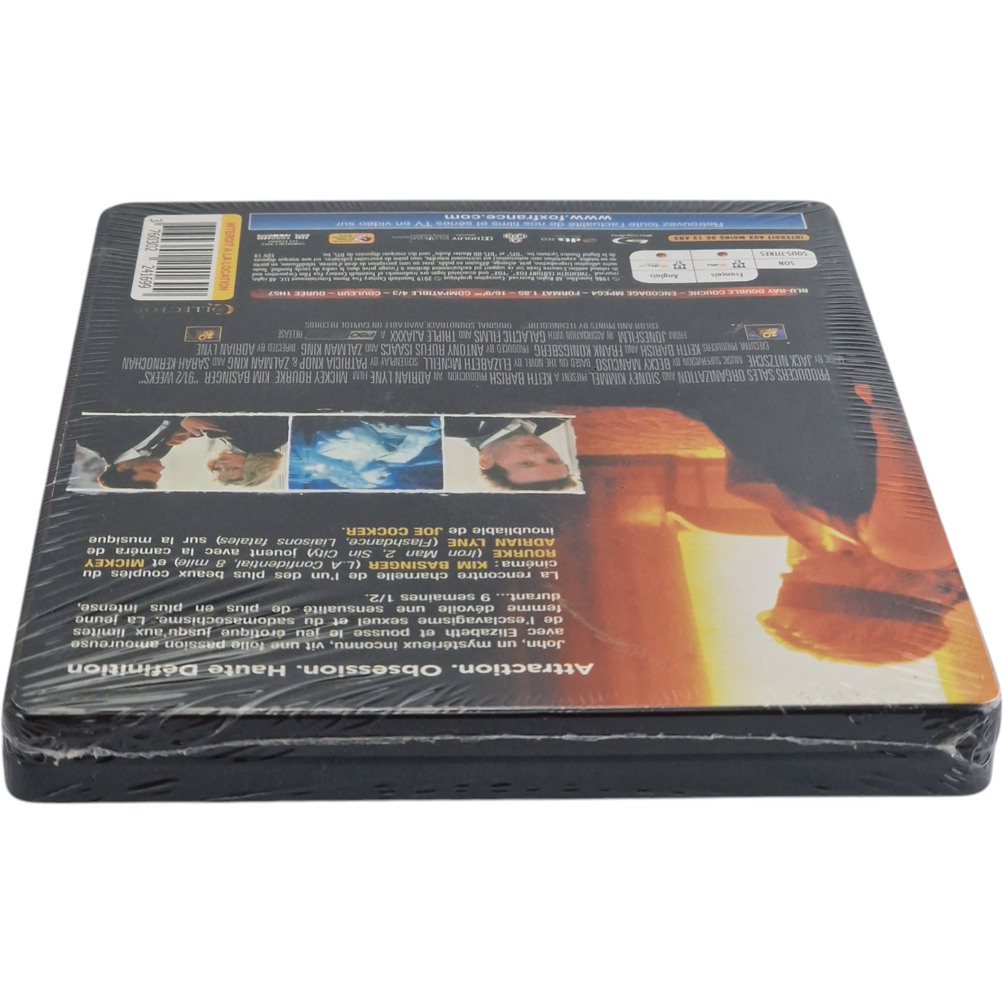 Nine ½ Weeks Steelbook Métal Futurepak Blu-ray Mickey Rourke, Kim Basinger,  B