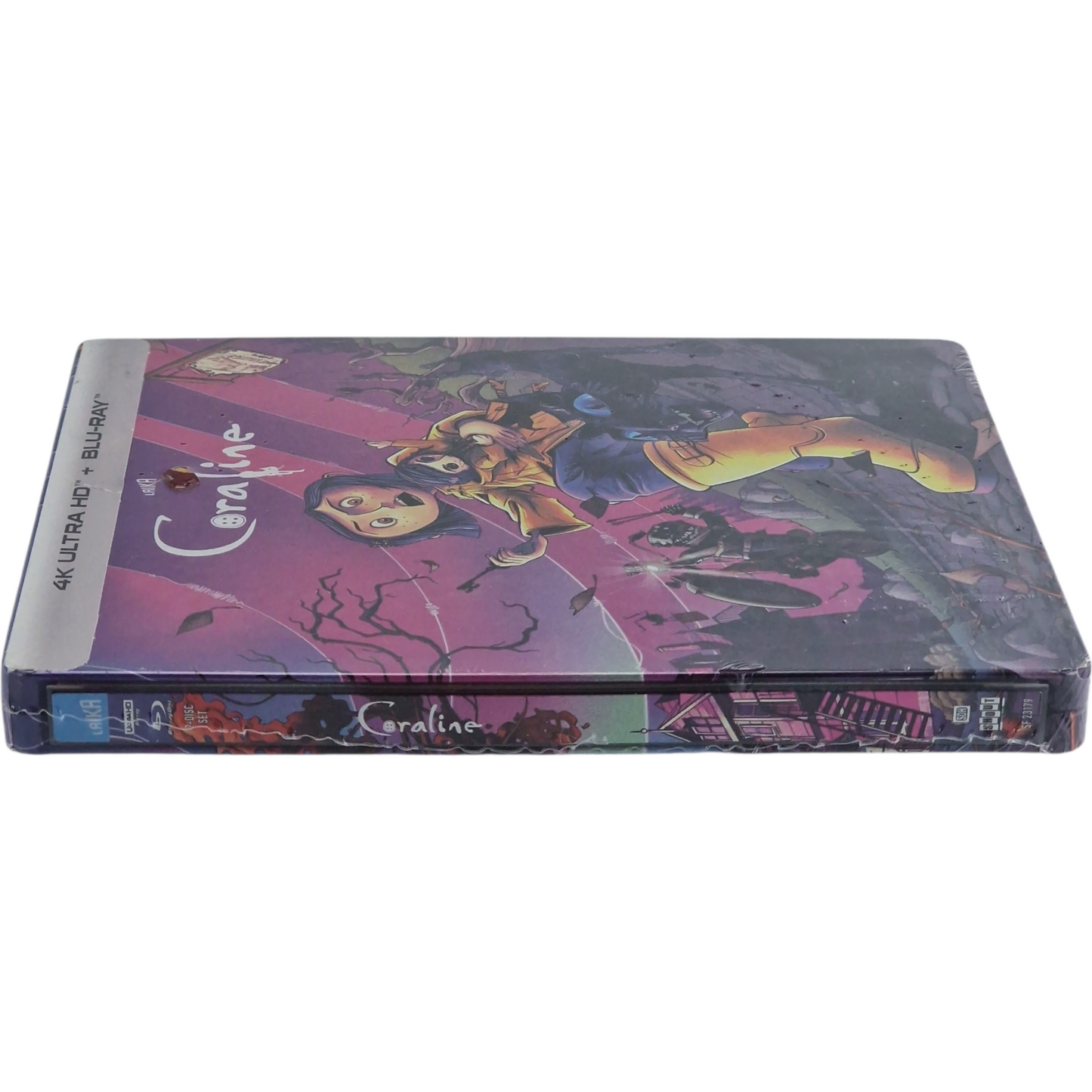Coraline 2009 Steelbook Blu-ray 4K Ultra HD + Blu-ray Shout Factory 2022 Zone A