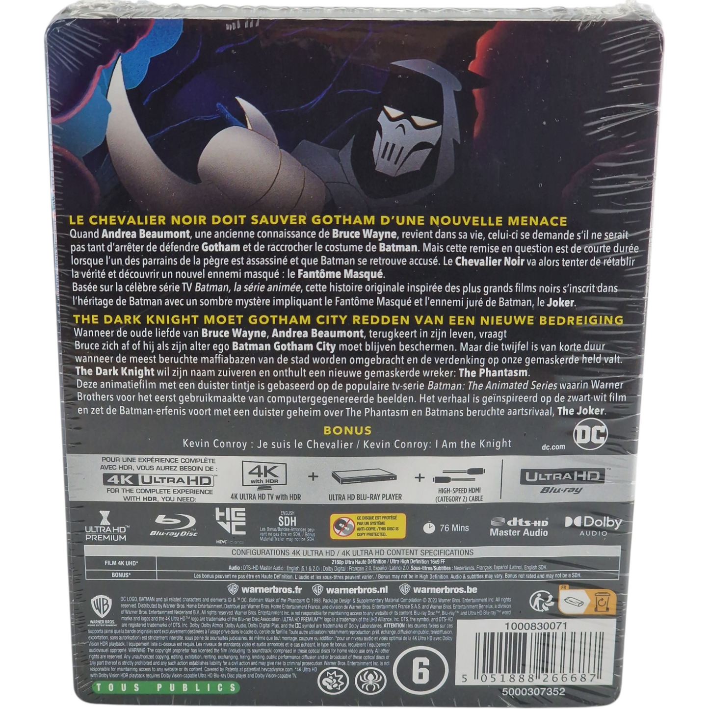 Batman Contre le Fantôme Masqué SteelBook 4K Ultra HD +Blu-ray édition limité B