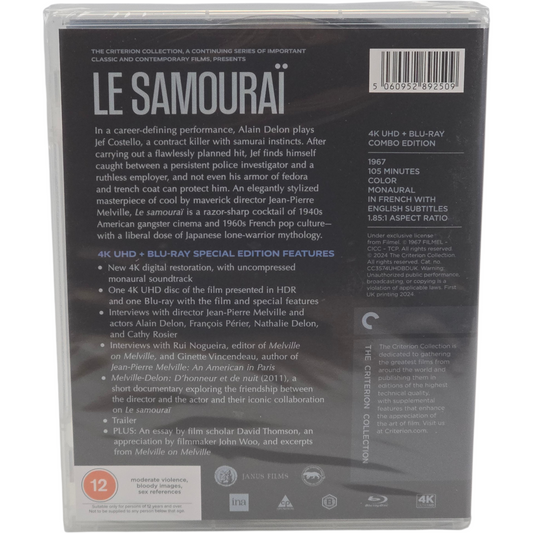Le Samouraï - 4K Ultra HD + Blu-ray - Visuel 3