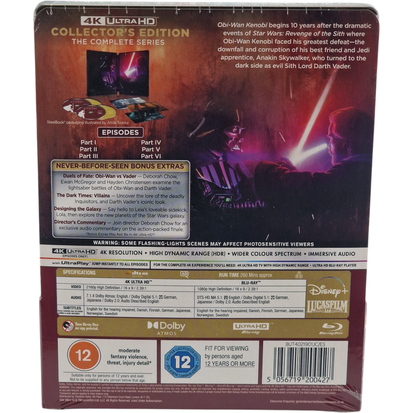 Obi-Wan Kenobi : La série complète SteelBook 4K Ultra HD + Blu-ray Collector's B