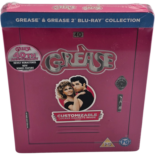 Grease Collection Steelbook Blu-ray 2 Films Zavvi limitée 40e anniversaire Libre
