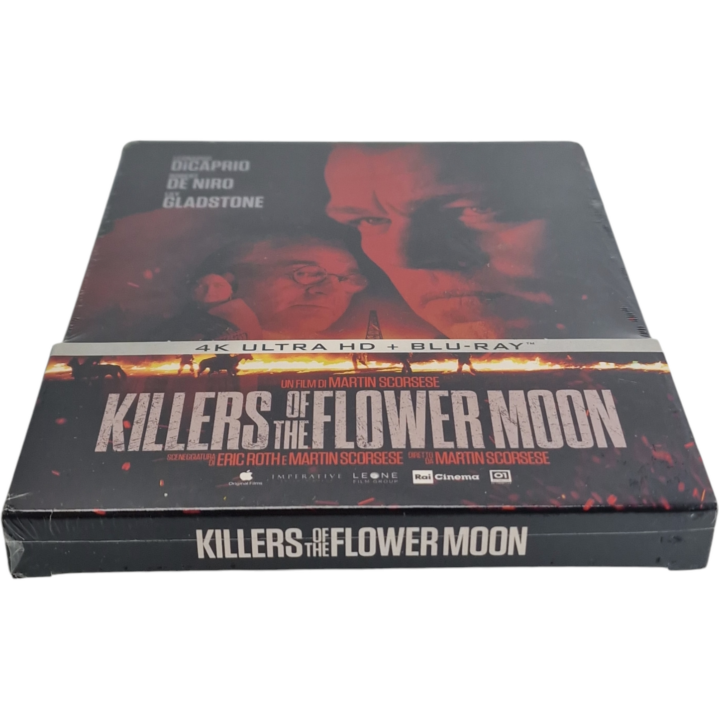 Killers of the Flower Moon 4K Ultra HD + Blu-ray Steelbook DiCaprio, De Niro B Zone 2024