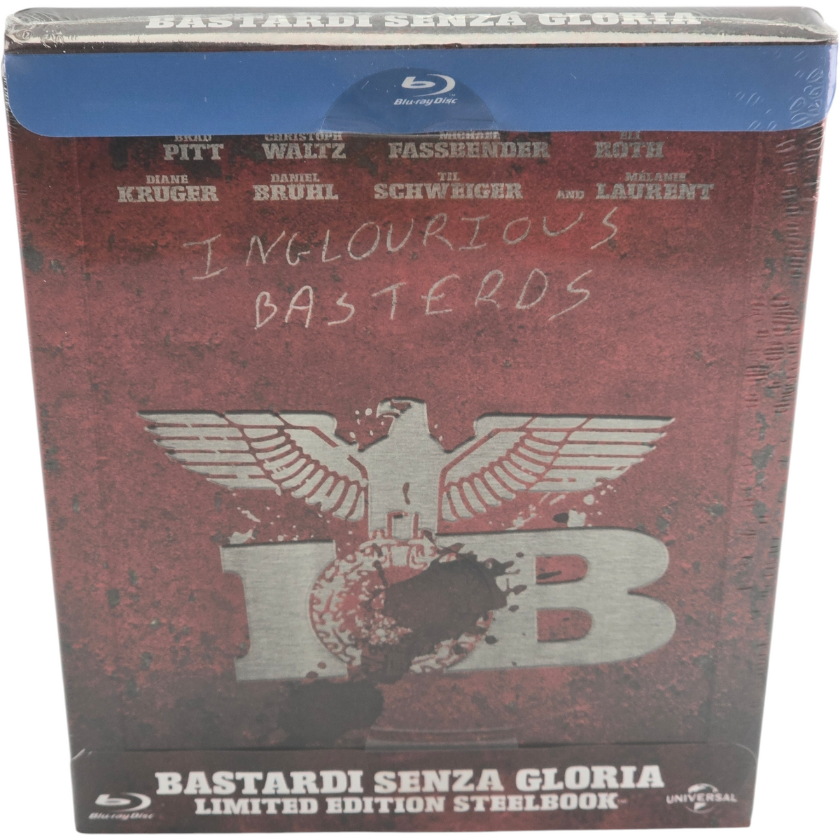 Inglourious Basterds SteelBook Blu-ray Débossé Italie VF Tarantino Brad Pitt