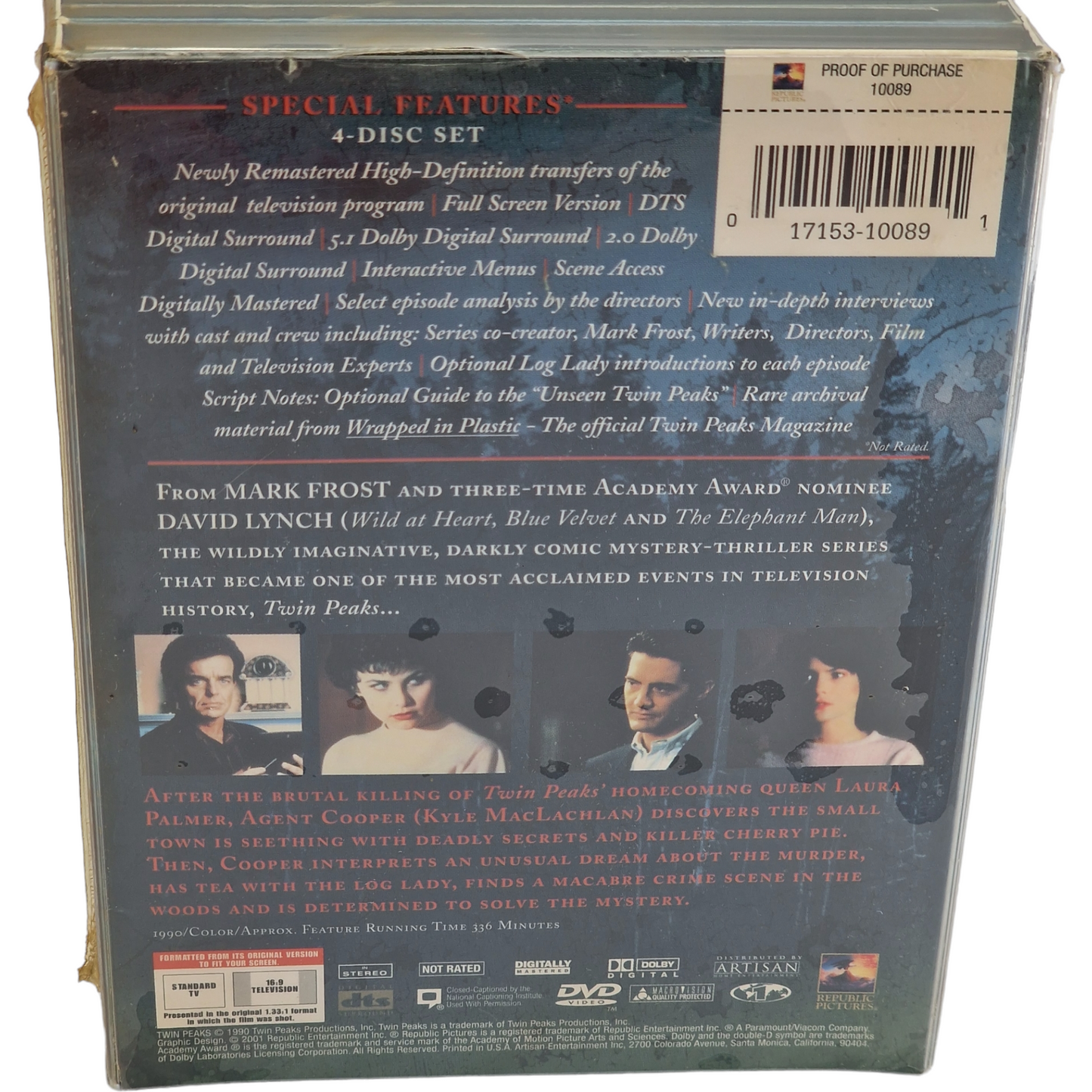 Twin Peaks: The First Season DVD DigiPack / Special Edition Season 1 Region 1