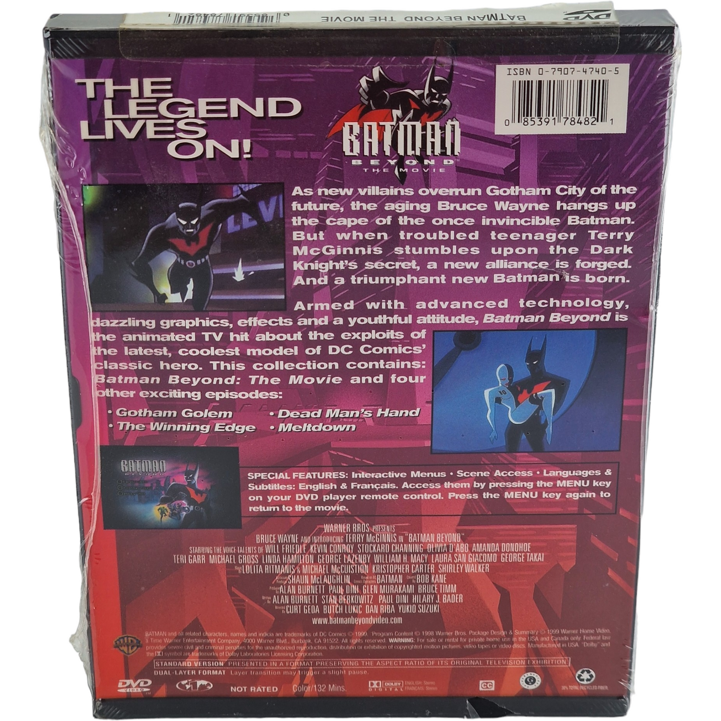 Batman Beyond : Le Film 1999 DVD Snap case 1999 Region 1
