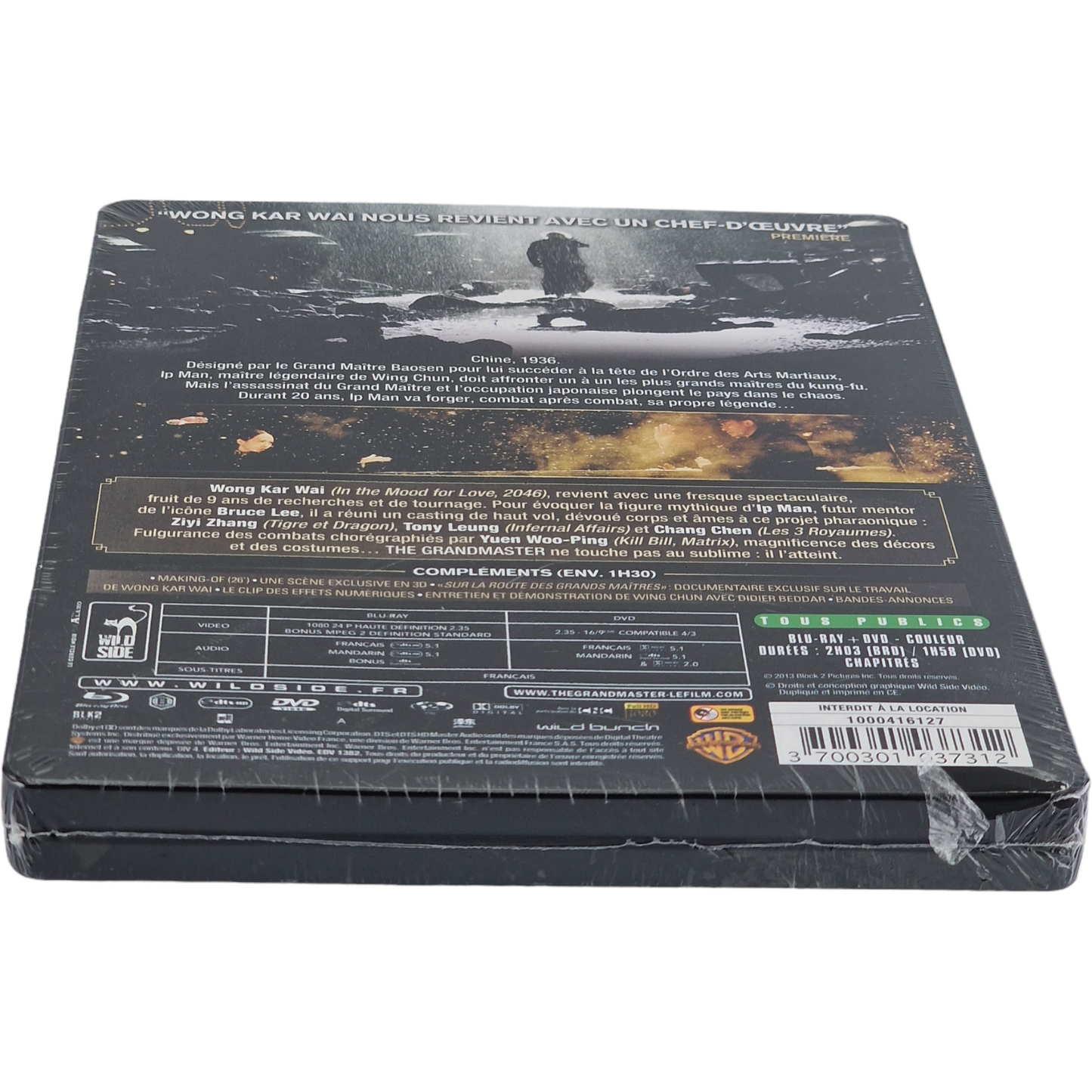 The Grandmaster Steelbook Blu-ray + DVD 一代宗师, Yut doi jung si 2013 Region B