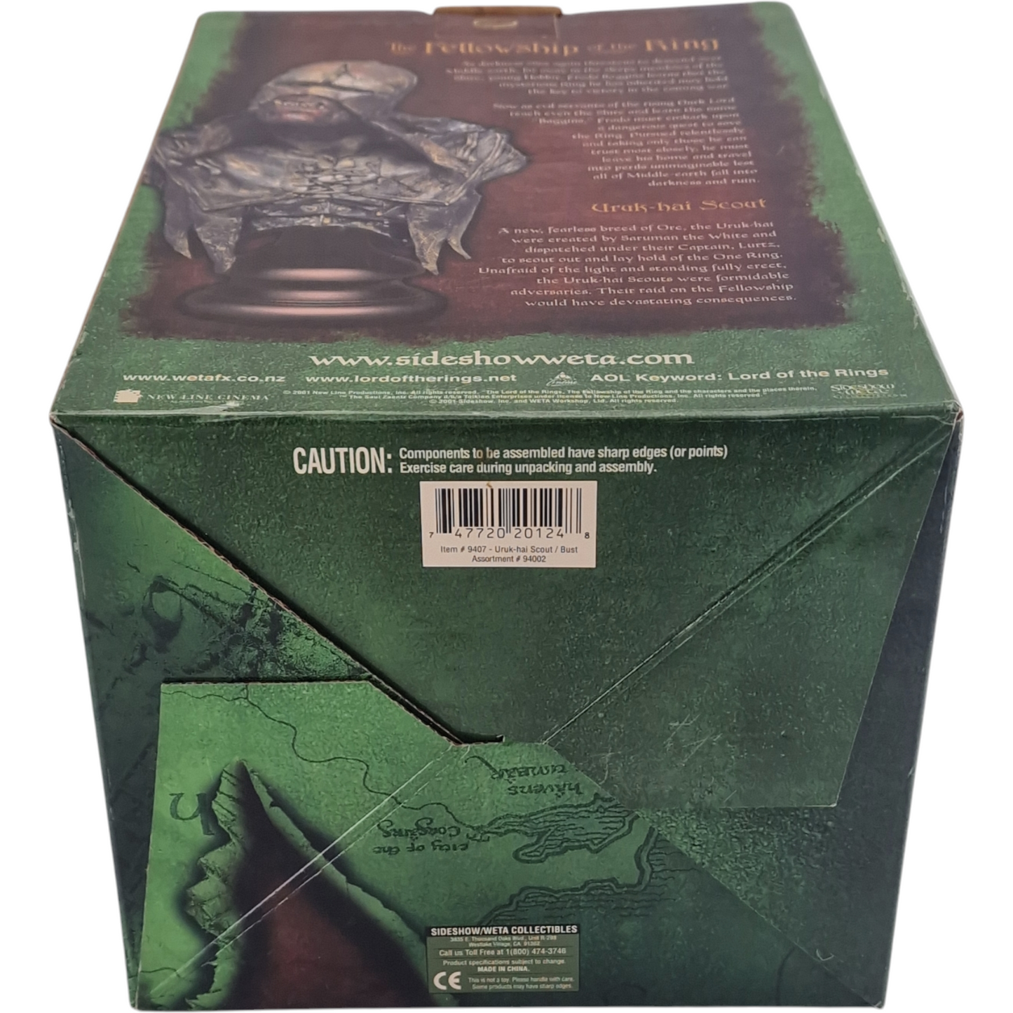 Seigneur des Anneaux Buste Resine Uruk-Hai Scout Sideshow Weta 1/4