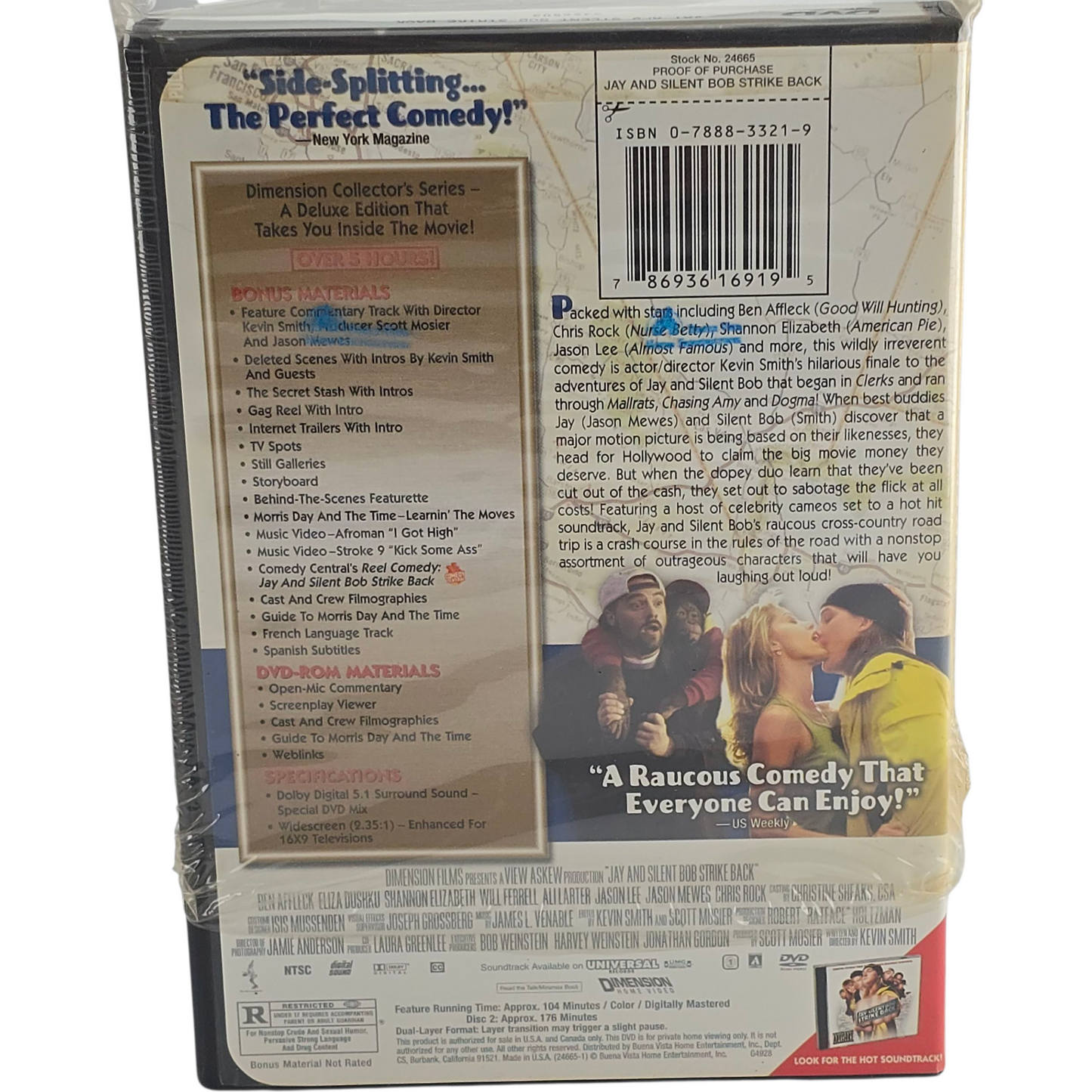 Jay and Silent Bob Strike Back DVD Ltd Collector's Disney Zone 1 US Import