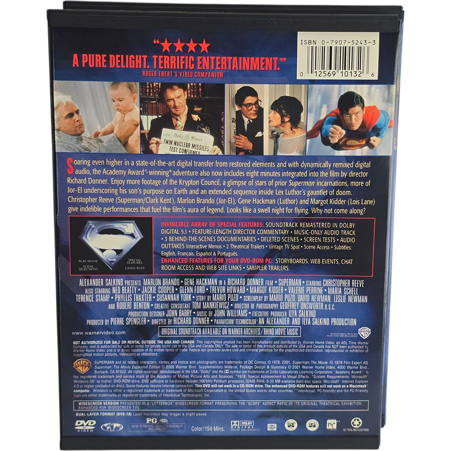 The Complete Superman Collection DVD 4 Films Zone 1 US Import