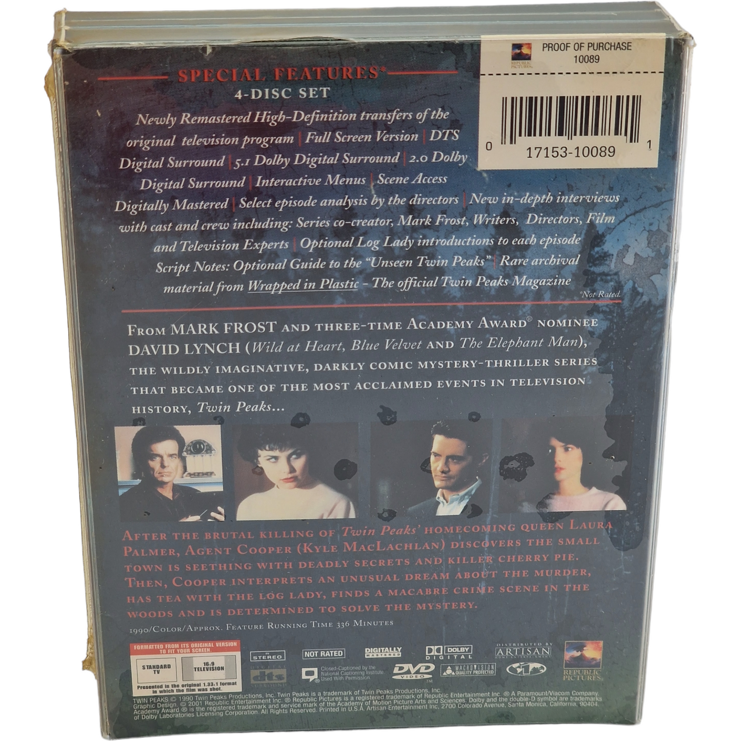 Twin Peaks: The First Season DVD DigiPack / Special Edition Season 1 Region 1