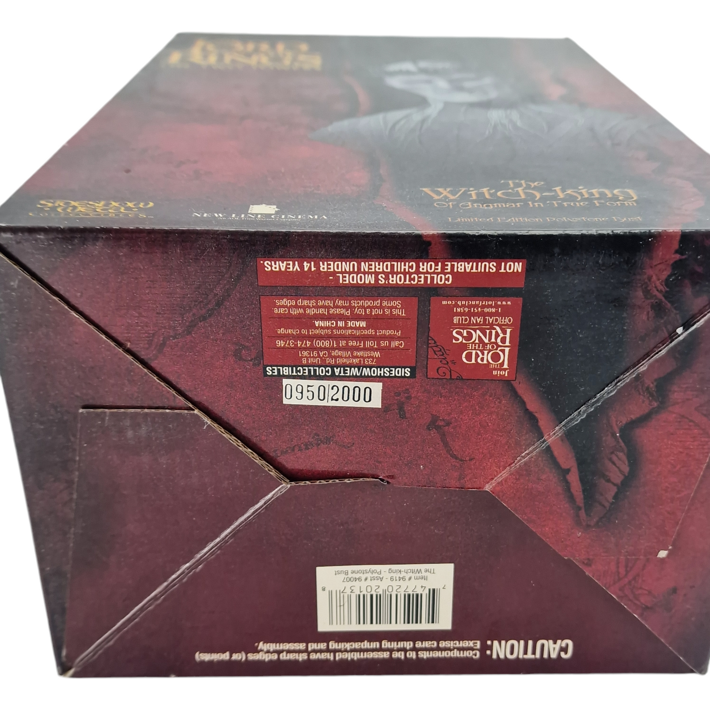 Seigneur des Anneaux Buste Resine Witch-King of Angmar Sideshow Weta  2000 EX Polystone