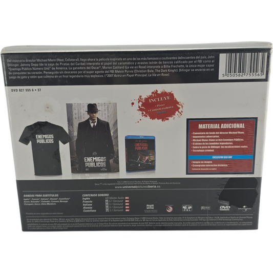 Public Enemies Blu-ray (film + bonus) + T-shirt collector + Poster Zone B