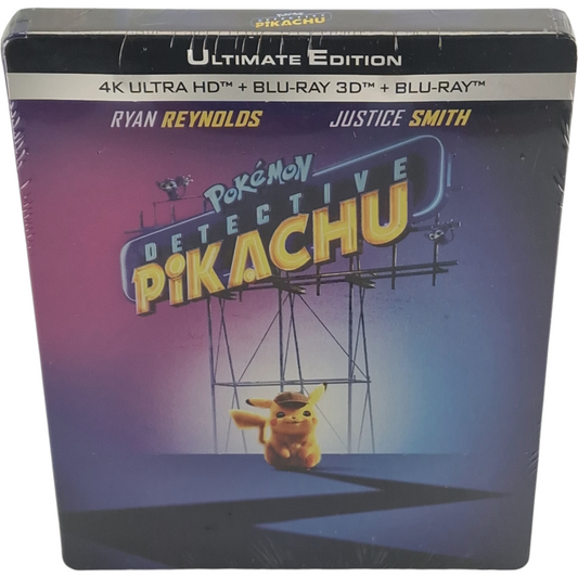 Pokémon Détective Pikachu 4K Ultra HD + Blu-ray 3D + Blu-ray Steelbook  Libre