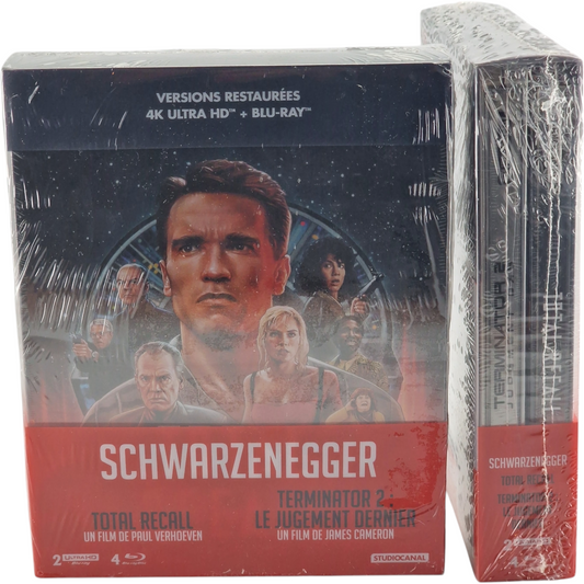 Terminator 2:Judgment Day + Total Recall SteelBook 4K Ultra HD + Blu-ray Zone B