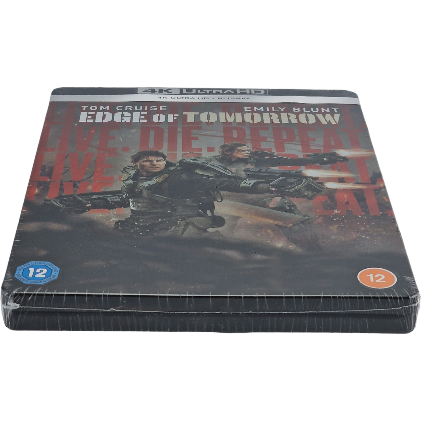 Edge of Tomorrow 4K Ultra HD + Blu-ray SteelBook Live. Die. Repeat.Tom Cruise B