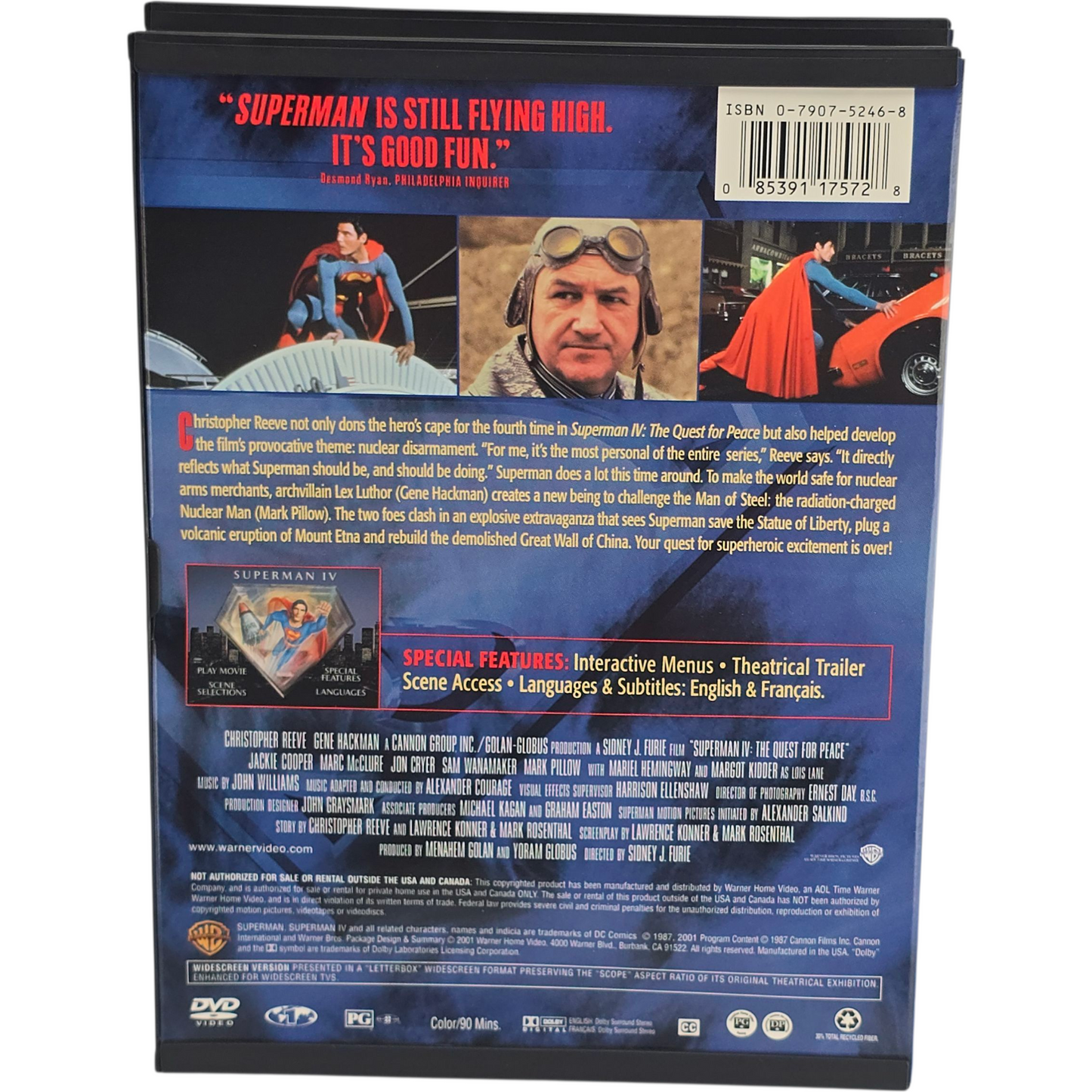 The Complete Superman Collection DVD 4 Films Zone 1 US Import