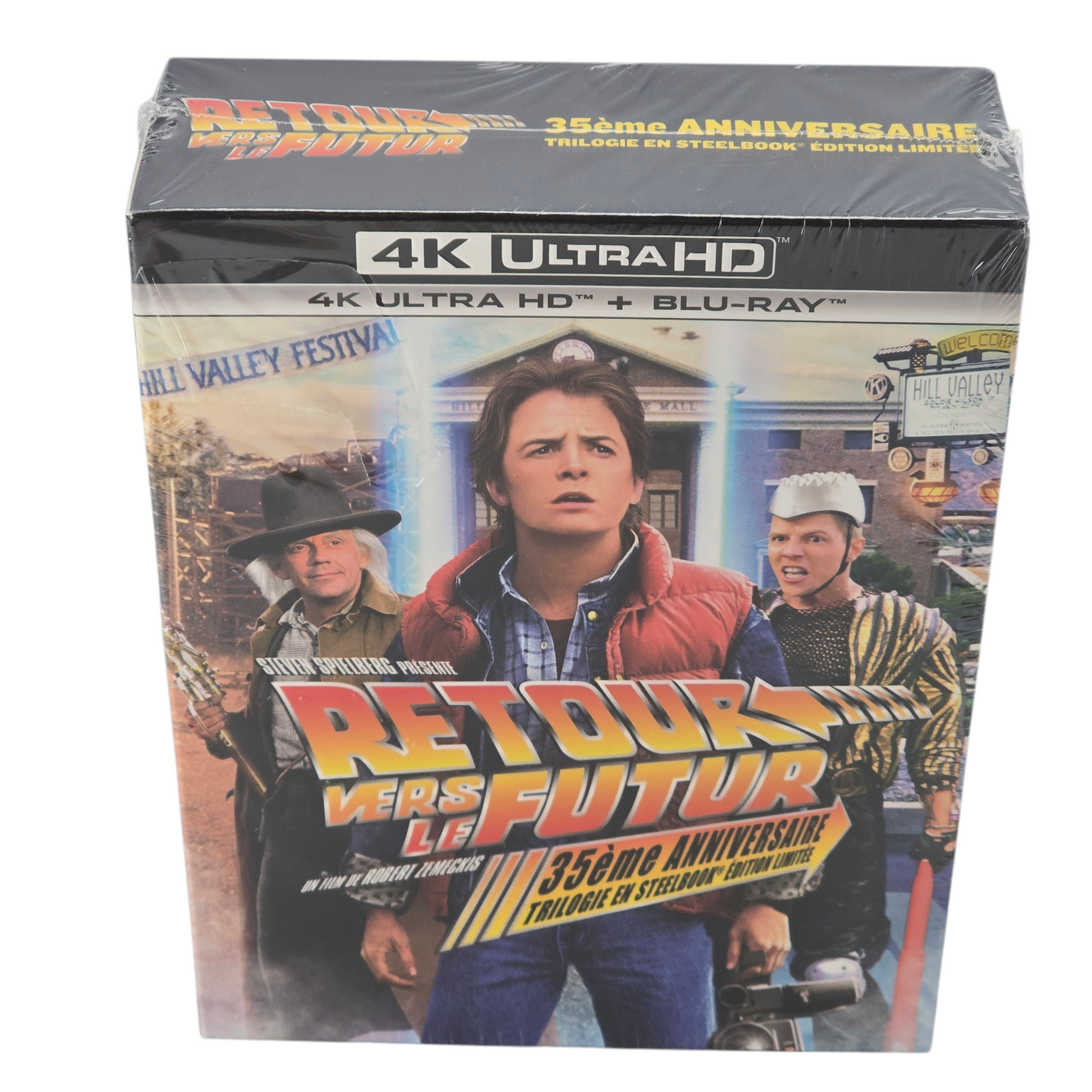 Retour vers Le Futur Trilogie 4K Blu-Ray SteelBook 35ème Anniversaire Zone 2