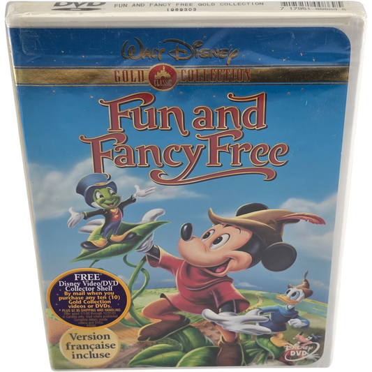 Fun and Fancy DVD Disney Gold Classic Collection Canada Import  VF Zone 1