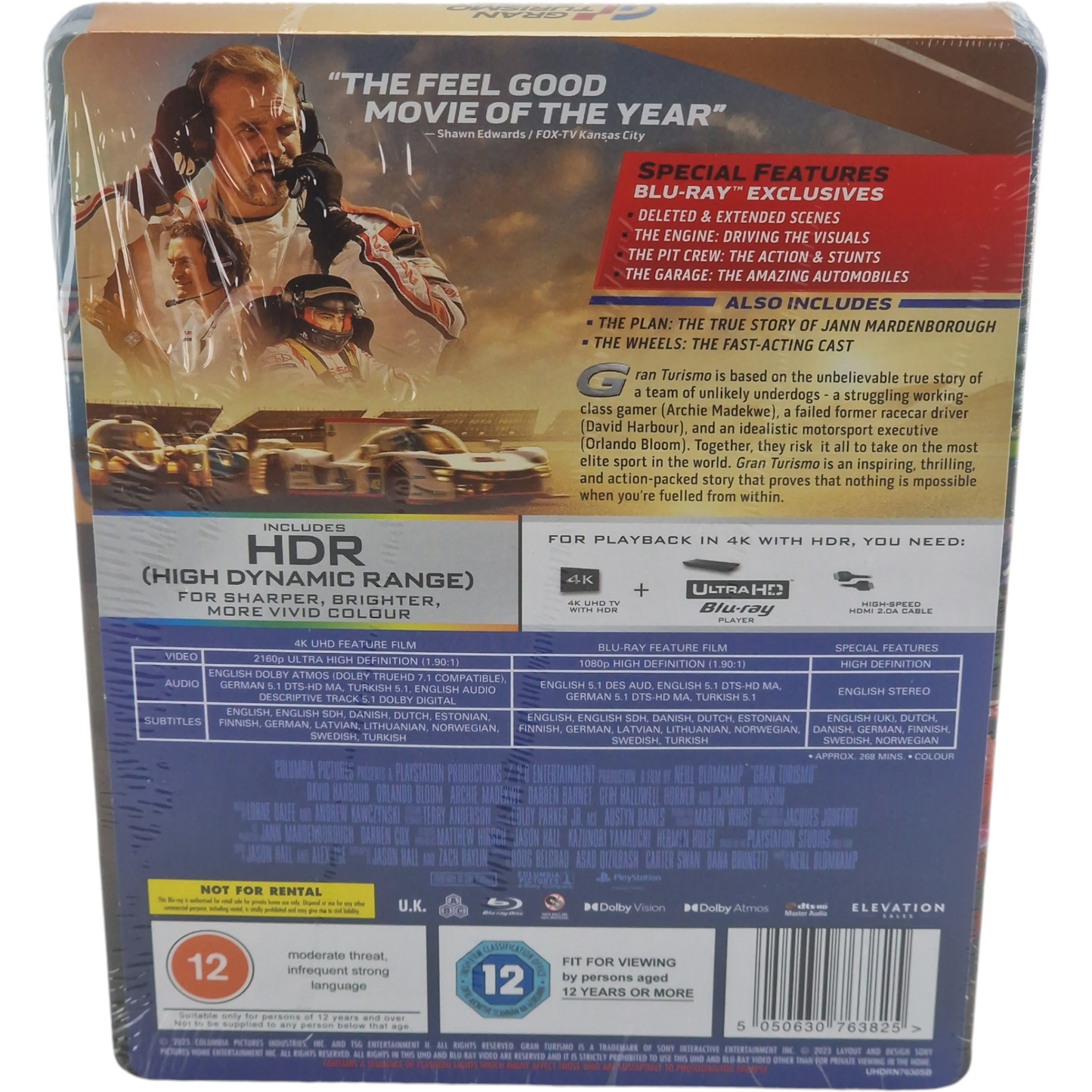 Gran Turismo 4K Ultra HD + Blu-ray SteelBook édition Limitée Bleu Zone B