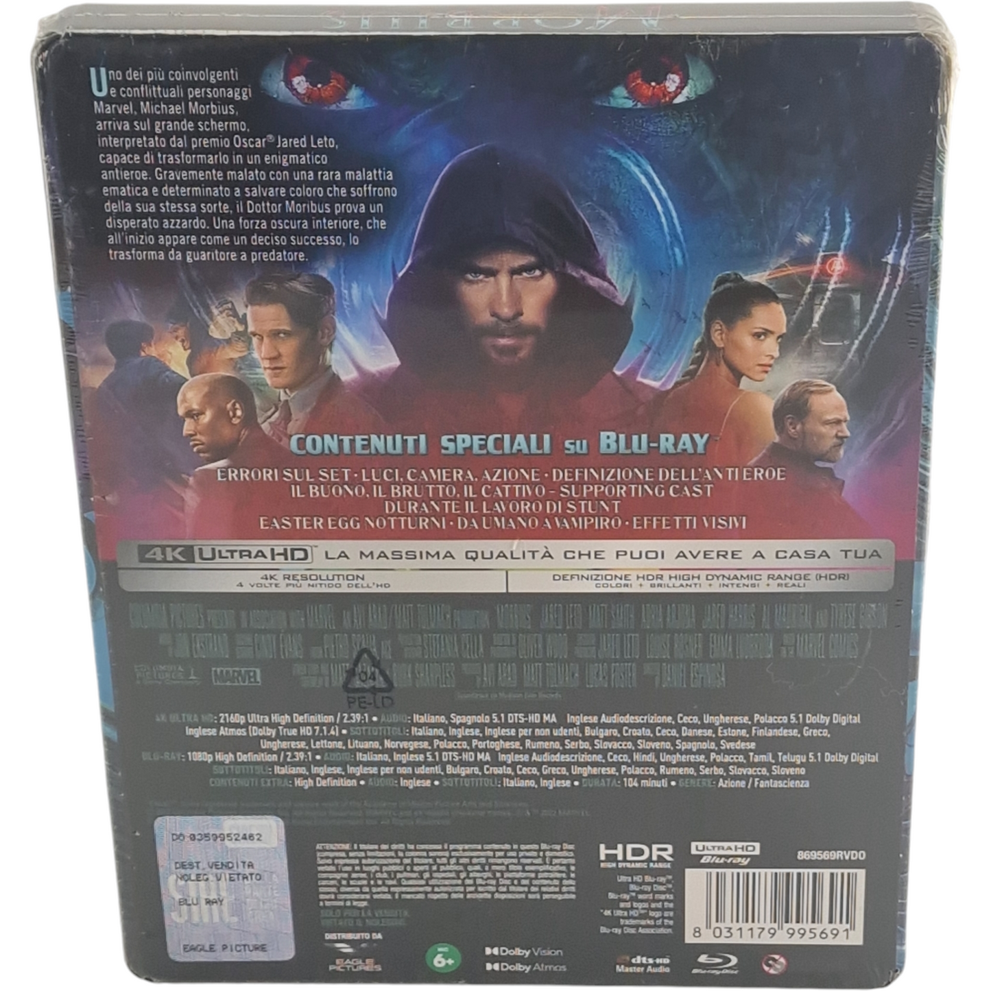 Morbius SteelBook 4 K Ultra HD + Blu-ray Jared Leto Édition Collector Zone B